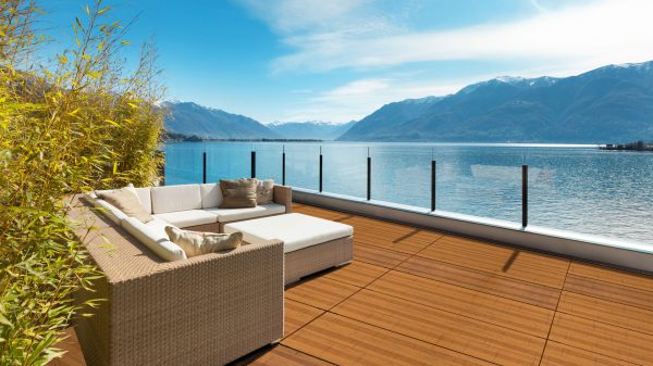 terrace at the lake