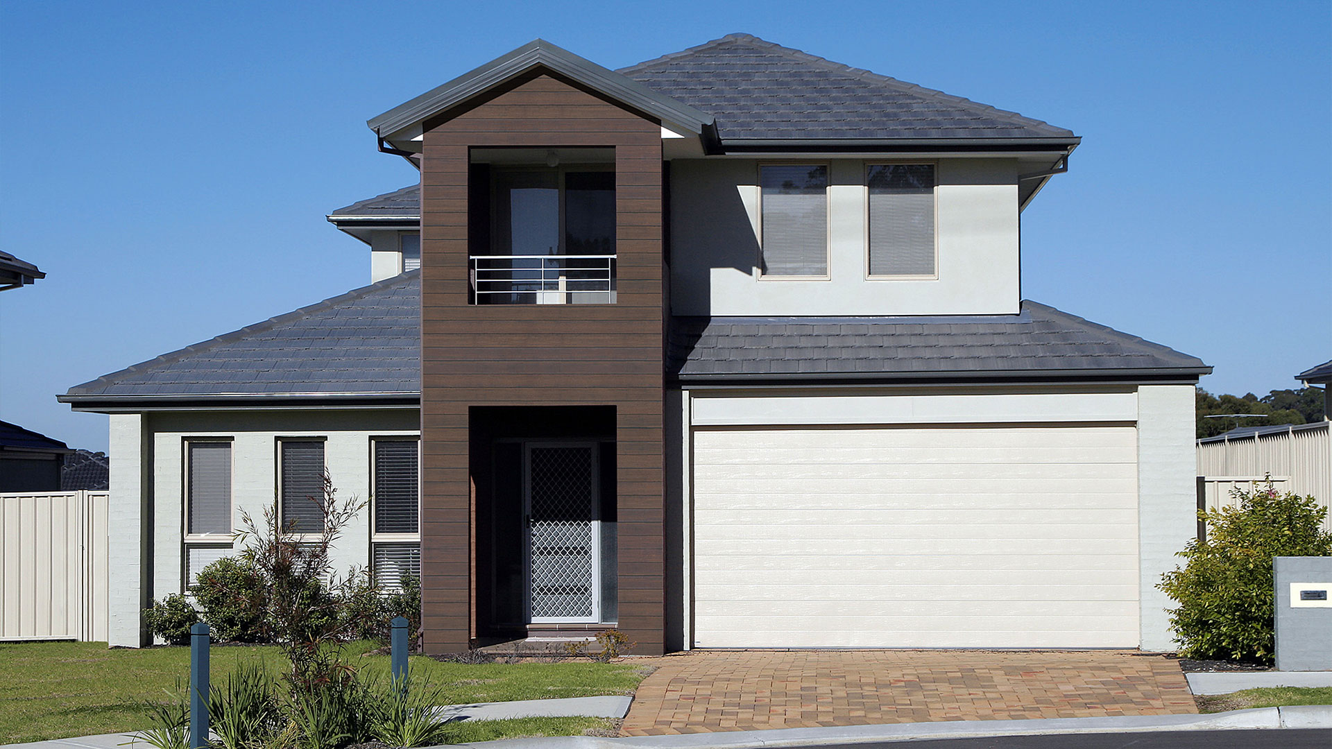 Granite grey entrance